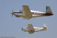 N205VV @ KOSH - Mooney M20J 201  C/N 24-3068, N205VV