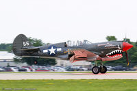 N977WH @ KOSH - Curtiss P-40N Warhawk  C/N 42-10497, NL977WH - by Dariusz Jezewski www.FotoDj.com