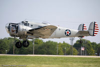 N214CR @ KOSH - Beech AT-11 Kansas Tantalizing Takeoff  C/N 41-9486, N214CR