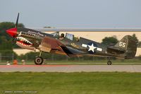 N977WH @ KOSH - Curtiss P-40N Warhawk  C/N 42-10497, NL977WH - by Dariusz Jezewski www.FotoDj.com