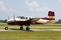 N1961 @ KOSH - Beech D50E Twin Bonanza  C/N DH318 , N1961 - by Dariusz Jezewski  FotoDJ.com