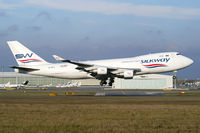 VP-BCV @ LOWW - Silk Way West Airlines Boeing 747-400 - by Thomas Ramgraber