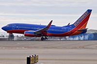 N227WN @ KBOI - Landing 10L.