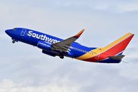 N435WN @ KBOI - Departing RWY 28R.