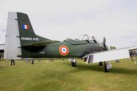 F-AZKG @ LFFQ - North American T-28A Fennec, Static display, La Ferté-Alais airfield (LFFQ) Airshow 2015 - by Yves-Q