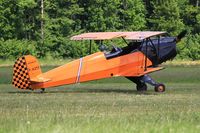 F-AZTT @ LFFQ - CASA 1-131E Jungmann, Taxiing, La Ferté-Alais airfield (LFFQ) Air show 2015 - by Yves-Q