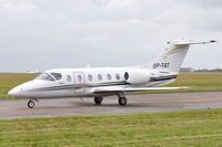 SP-TAT @ EGSH - Arriving at Norwich from Augsburg, Germany. - by keithnewsome