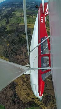 CF-QYQ @ CPJ5 - CF-QYQ during a brief steep descent north of Stirling, Ontario, Canada. Photo is a still taken from GoPro video clip with camera mounted on outer wing strut.