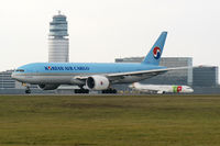 HL8005 @ LOWW - Korean Air Cargo Boeing 777-200 - by Thomas Ramgraber