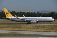 D-ABUM @ FRA - Boeing 767-31BER(W) - DE CFG Condor 'Achim' '1980s special colours' - 25170 - D-ABUM - 23.08.2019 - FRA - by Ralf Winter
