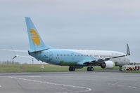OE-IDX @ EGSH - Arriving at Norwich to become UR-SQJ with SkyUp Airlines. - by keithnewsome