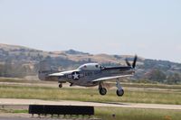 N551CF @ KLVK - Beautiful take-off run of this P-51 during the Wings of Freedom tour at KLVK. - by eduard.jooste@gmail.com