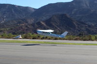 N704JH @ SZP - 1976 Cessna 150M, Continental O-200 100 Hp, takeoff climb Rwy 04 - by Doug Robertson