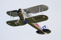 G-GLAD @ LFFQ - Gloster Gladiator II, On display, La Ferté-Alais (LFFQ) Air show 2016 - by Yves-Q