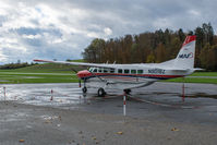 N9018Z @ LSPL - A rainy day at Langenthal-Bleienbach, on the way from the US to Sudan. - by sparrow9