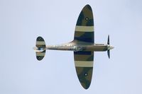 F-AZJS @ LFFQ - Supermarine 389 Spitfire PR.XIX, On display, La Ferté-Alais airfield (LFFQ) Air show 2015 - by Yves-Q