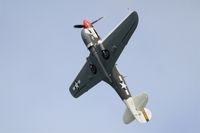 F-AZKU @ LFFQ - Curtiss P-40N Warhawk, On display, La Ferté-Alais (LFFQ) Air show 2015 - by Yves-Q