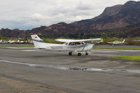 N216RG @ SZP - 1981 Cessna 172P, Lycoming O-320-D2J 160 hp, holding short Rwy 04 - by Doug Robertson