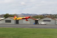 N669AJ @ SZP - EXTRA FLUGZEUG PRODUKTIONS EA-330/SC, unknown engine, Experimental Class, takeoff climb Rwy 04 - by Doug Robertson