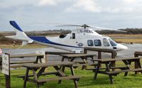 G-REXC @ EGFH - Visiting A-109S operated by Castle Air. - by Roger Winser