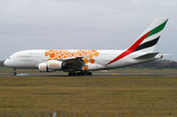 A6-EOE @ LOWW - Emirates Airbus A380 - by Thomas Ramgraber