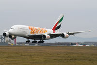 A6-EOE @ LOWW - Emirates Airbus A380 - by Thomas Ramgraber