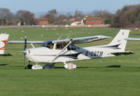 G-CGTM @ EGTO - Parked at Rochester Airport - by Chris Holtby
