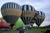 G-SSTI - A very special inflation at the Midlands Air festival 2019 - the first time all four Concorde balloons together - by dave226688