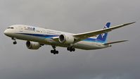 JA876A @ EBBR - Landing at Brussels Airport.