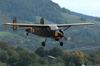 D-FMCA @ EDST - Max Holste Broussard landing at Hahnweide airfield, Germany. OTT 2019 - by Van Propeller
