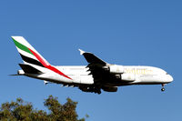 A6-EEU @ YPPH - Airbus A380-861 MSN 147 Emirates A6-EEU final rwy 21 YPPH 28/12/19.
