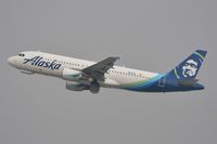 N639VA @ KLAX - Alaska A320 Take-off - by FerryPNL