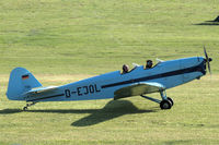 D-EJOL @ EDST - Klemm L 25 d VII (Kl 25) ready for take off at Hahnweide airfield, Germany. OTT 2019