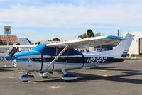 N95PF @ SZP - 1956 Cessna 182 SKYLANE, Continental O-470-S 230 Hp, on Transient Ramp - by Doug Robertson