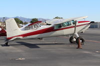 N2341C @ SZP - 1953 Cessna 180, Continental O-470-A 225 Hp, Horton STOL Mod, Micro-Vortex Generators, Tundra tires, on Transient Ramp. First year of production. - by Doug Robertson