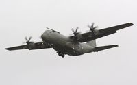 ZH887 @ EGFH - Low pass over Runway 22 by RAF Hercules aircraft coded 887. - by Roger Winser