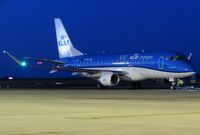 PH-EXG @ EGSH - Pushing back from Stand 3 for departure to Amsterdam (AMS). - by Michael Pearce