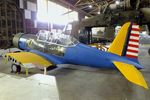 41-11584 - Vultee BT-13A Valiant (minus outer wings) being restored at the Combat Air Museum, Topeka KS