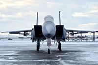 91-0333 @ KBOI - F-15E from the 391st Fighter Sq. Bold Tigers, 366th Fighter Wing from Mountain Home AFB, ID parked on the north GA ramp. - by Gerald Howard