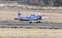 G-CEDX @ EGFH - Visiting EV-97 arriving Runway 28.. - by Roger Winser