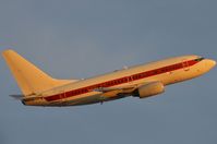 N869HH @ KLAS - EG&G (Janet) B736 departing at sunset - by FerryPNL