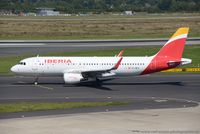 EC-MCS @ EDDL - Airbus A320-214 - IB IBE Iberia 'Playa De Los Lances ' - 6244 - ECMCS - 17.08.2016 - DUS - by Ralf Winter