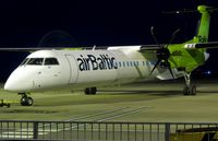 YL-BAY @ EGSH - Ready for pushback from Stand 5 for departure home to Riga (RIX) following respray.