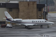 N542WC @ KTRI - Hooked up to a ground power unit while waiting for passengers to arrive at Tri-Cities Airport (KTRI).