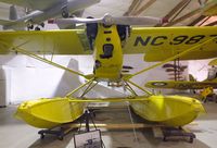 N98733 @ KGFZ - Piper J3C-65 Cub on floats at the Iowa Aviation Museum, Greenfield IA - by Ingo Warnecke