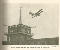 G-EBLF - Flying over London Station's control tower , Croydon Airport - by jorn cooper