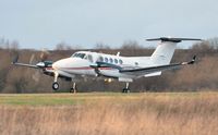 G-NYCO @ EGFH - Visiting Super King Air operated by Dawn Meats Group departing Runway 22.. - by Roger Winser