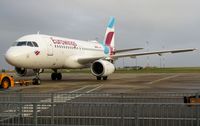 D-AGWM @ EGSH - Preparing to push from Stand 5 for departure to Cologne (CGN), following respray by Air Livery.