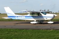 G-BEBN @ EGSH - Departing the SaxonAir ramp to Biggin Hill (BQH). - by Michael Pearce