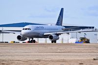 N837UA @ KBOI - Awaiting clearance for 28R.